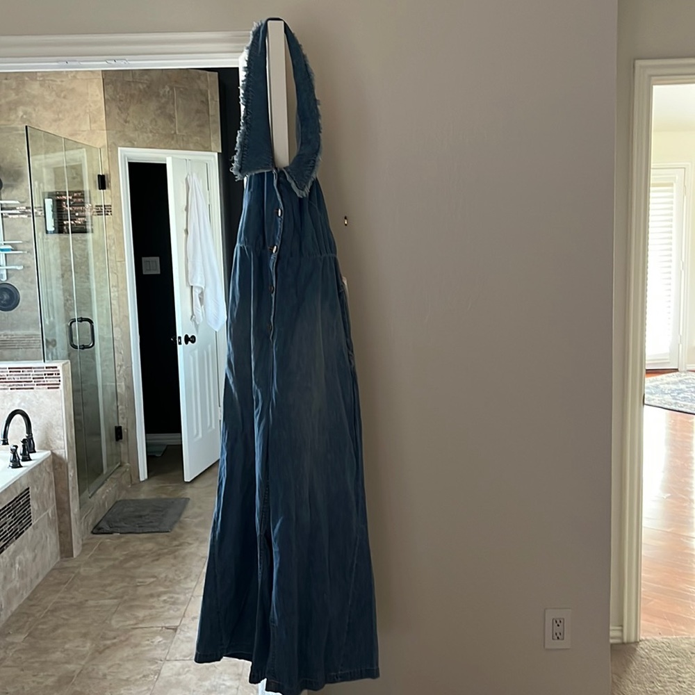 Brand new with tags never worn blue Jean material